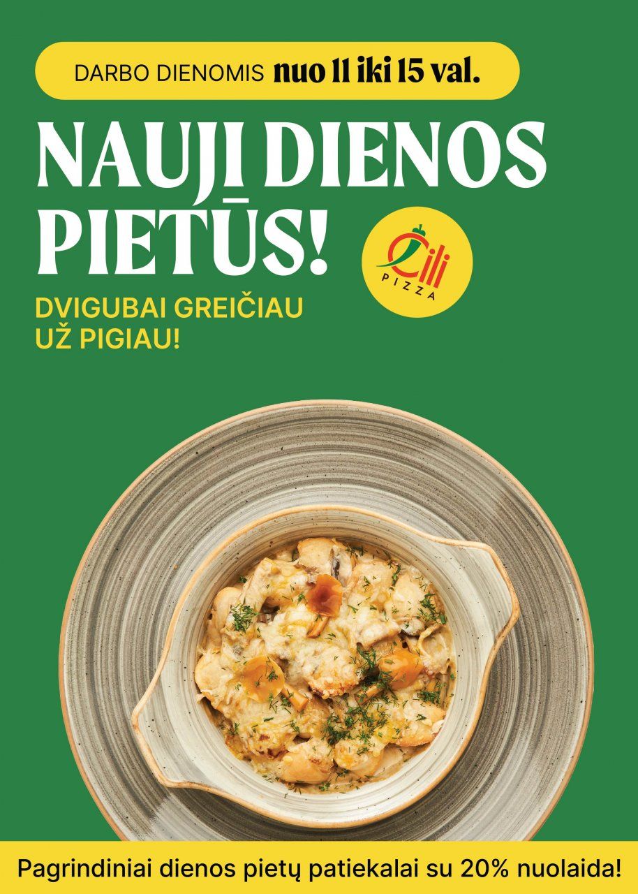 Nauji dienos pietūs